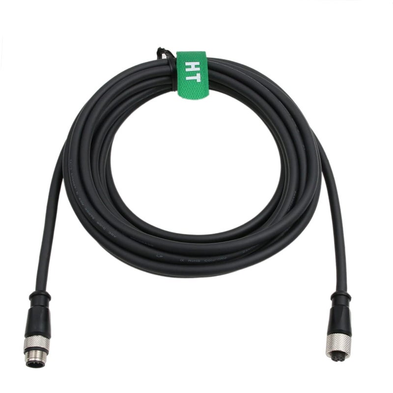 HangTon M12 A Coded 8 pin Female to 8 pin Male Cable for Cognex in-Sight Remote Head Camera Sensor Actuator Profibus Automation 2M - Image 1
